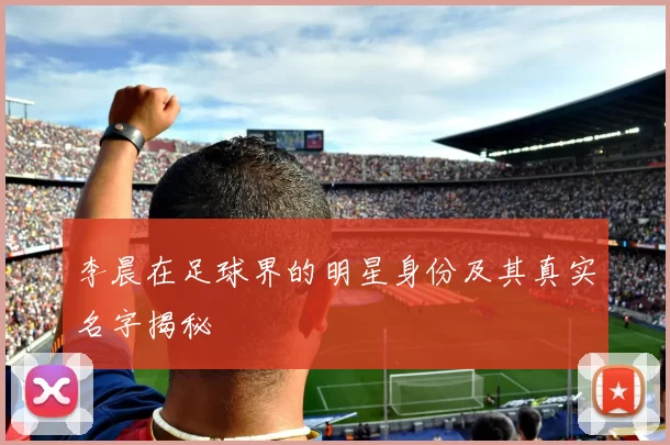 李晨在足球界的明星身份及其真实名字揭秘